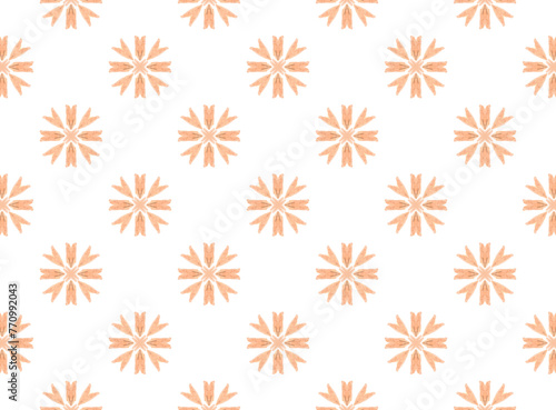 Simple flower seamless pattern.