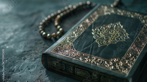 islamic book with tasbeeh