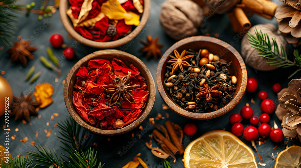 Chinese Herbal Medicine Tianma holiday season christmas greetings chinese medicine