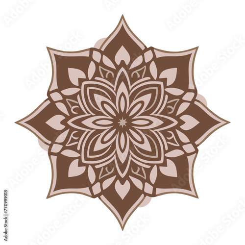 Mandala para colorear lineas de dibujo