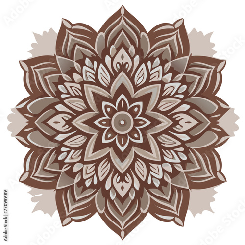 Mandala para colorear lineas de dibujo