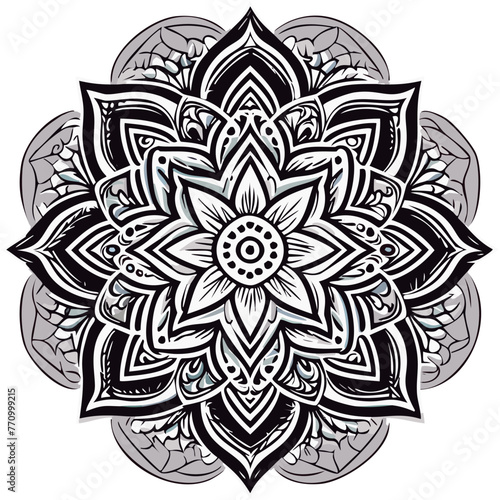 Mandala para colorear lineas de dibujo