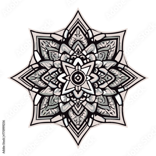 Mandala para colorear lineas de dibujo