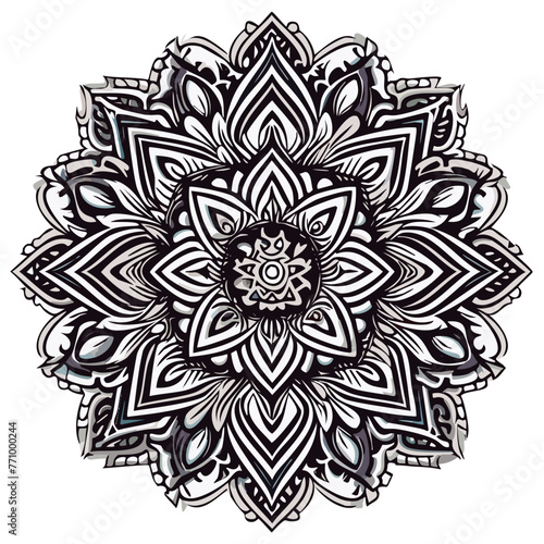 Mandala para colorear lineas de dibujo