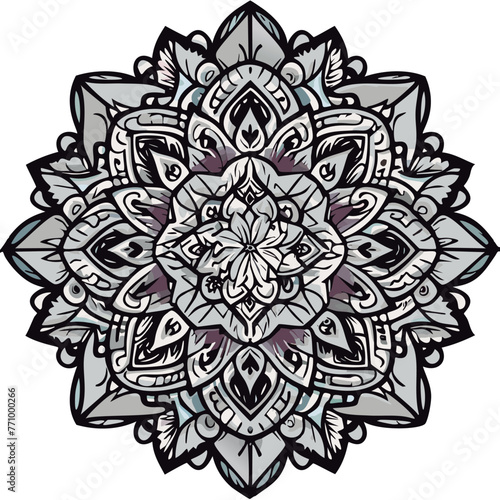 Mandala para colorear lineas de dibujo