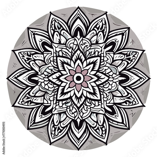 Mandala para colorear lineas de dibujo