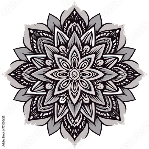 Mandala para colorear lineas de dibujo