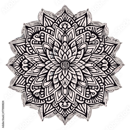Mandala para colorear lineas de dibujo