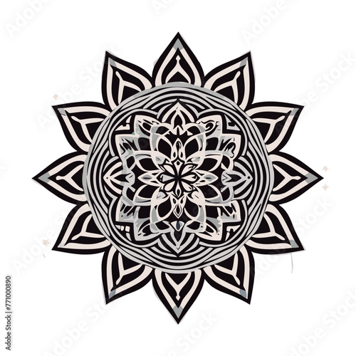 Mandala para colorear lineas de dibujo