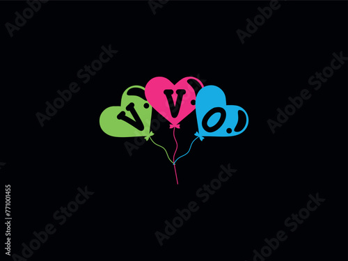 Creative VVO New Letter Logo photo