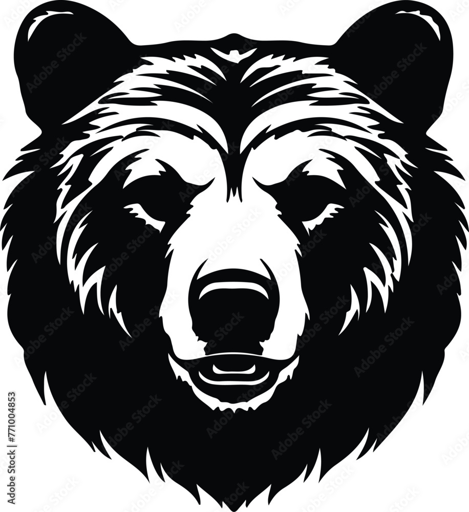 Fototapeta premium black bear portrait