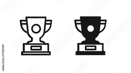Trophy Icon Design with Traditional and Innovative Trophy Designs