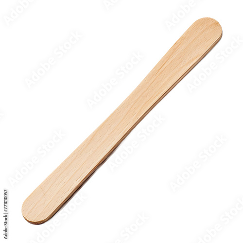 Tongue depressor on isolated white background