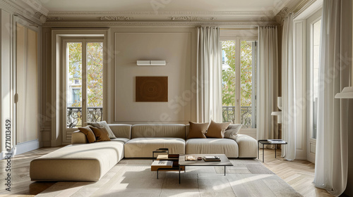  Living Room with Chic and Minimalist Design © aznur