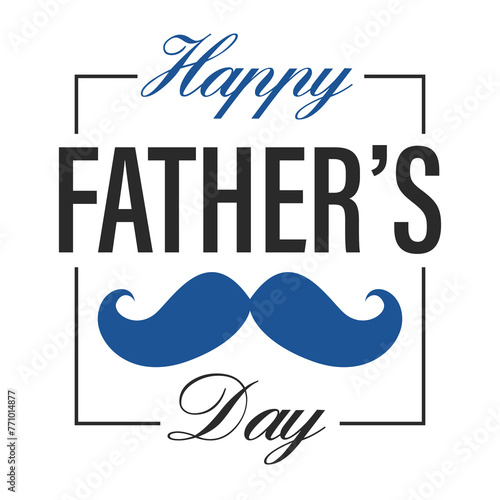 Beautiful Happy Father's Day Greeting Design