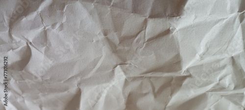 wrinkled crumpled white paper background