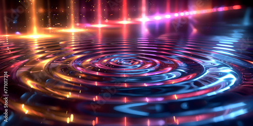 Illustration of the Casimir effect, showcasing the attraction between closely spaced parallel conducting plates due to quantum fluctuations, abstract background music, rhythmic patterns
