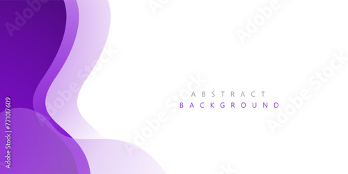 Purple wave modern background with white space for text and message. template design