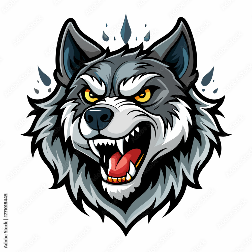 head, animal, vector, wolf, tattoo, tiger, lion, wild, 