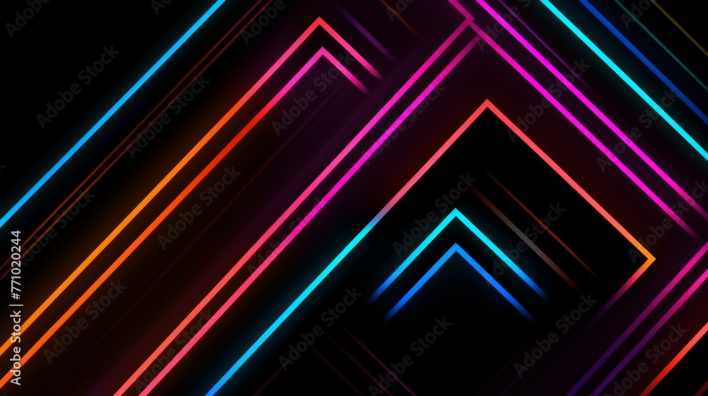 Abstract neon light fluorescent background