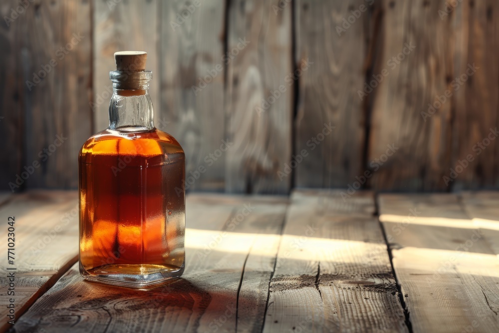 Stylish Bottle of Raw Alcohol Generative AI Stylish Bottle of Raw Alcohol Generative AI
