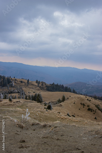 mountains and clouds