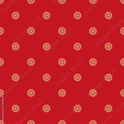 Seamless decorative pattern with flowers wallpaper festive birthday background art decor design for textile, paper