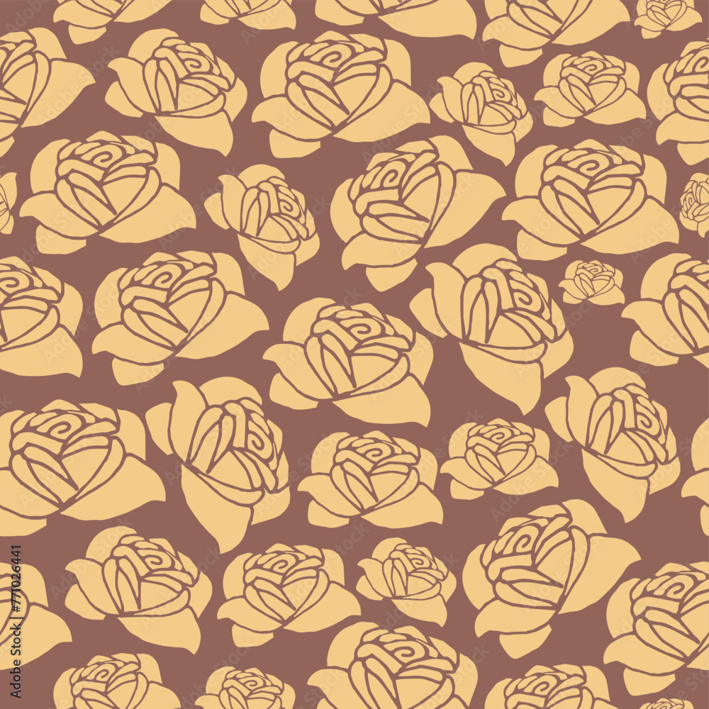 Seamless decorative pattern with flowers wallpaper festive birthday background art decor design for textile, paper Seamless decorative pattern with flowers wallpaper festive birthday background art decor design for textile, paper