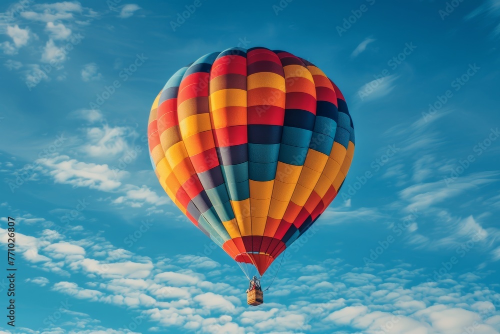 Balloon Floating Peacefully in the Sky Generative AI Balloon Floating Peacefully in the Sky Generative AI