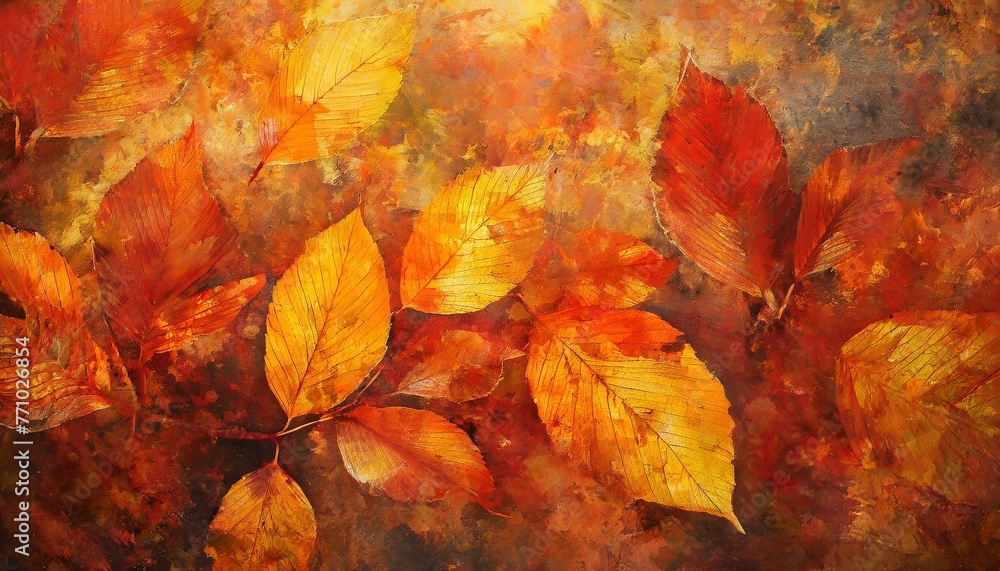 abstract autumn leaves background