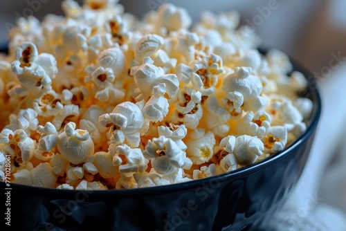 Popcorn Close-up: A Tempting Treat Generative AI