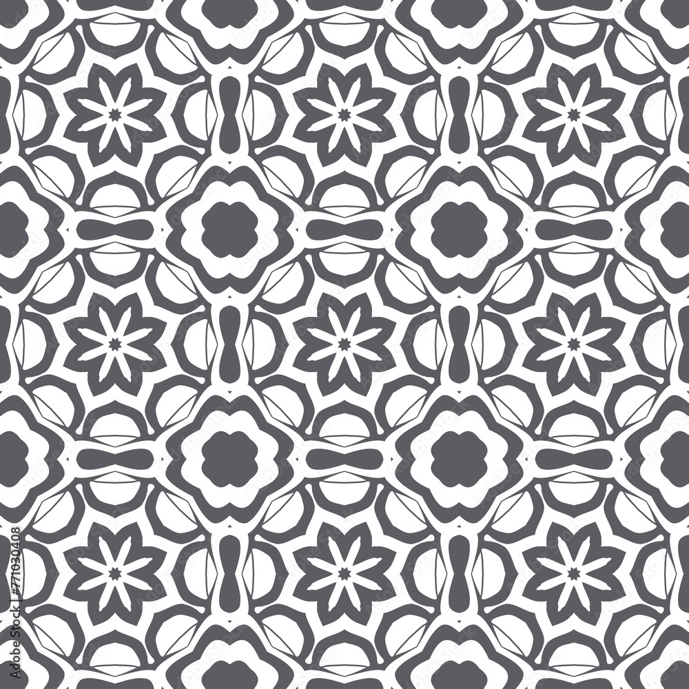 Elegant very beautiful gray and white seamless pattern. Ornamental style tribal ethnic background Elegant very beautiful gray and white seamless pattern. Ornamental style tribal ethnic background