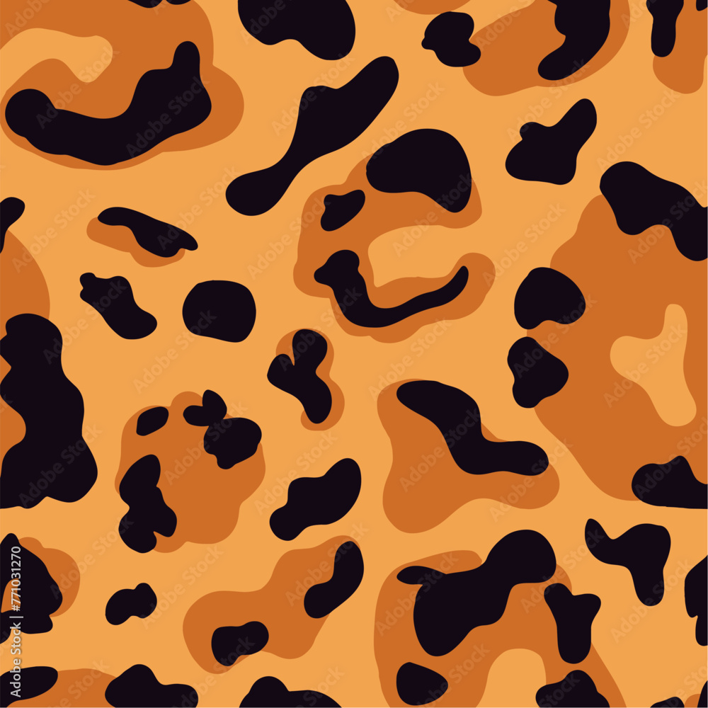 Vector illustration set of animal seamless prints. Wild animal seamless pattern collection. Vector leopard, cheetah, tiger, giraffe, zebra, snake skin texture set for fashion print design,