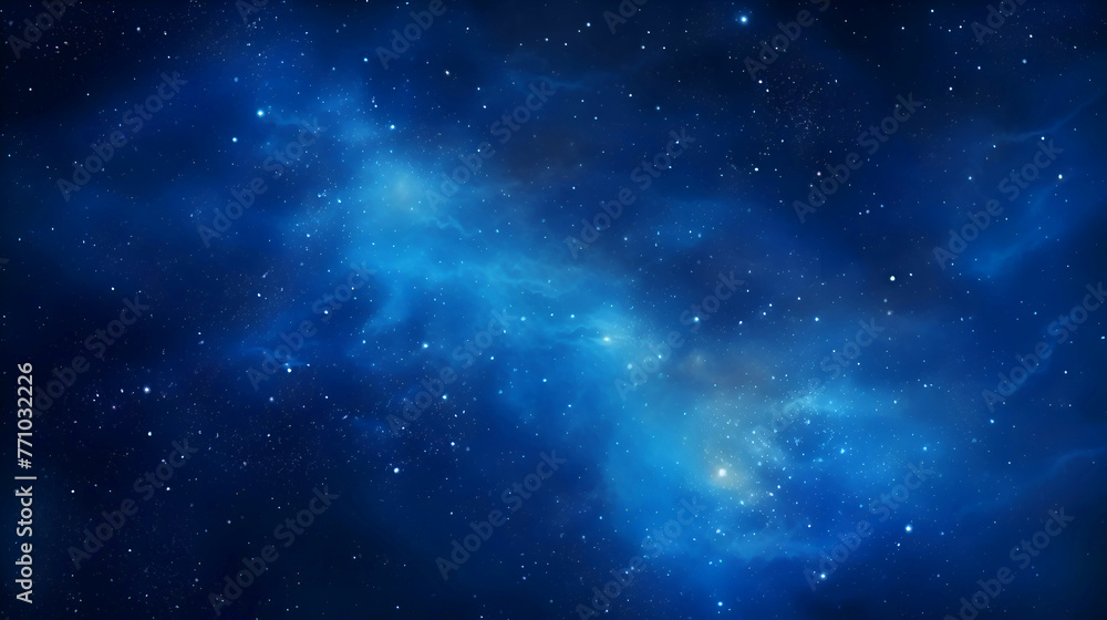 Fototapeta Night sky with stars and nebula as background. 3D rendering