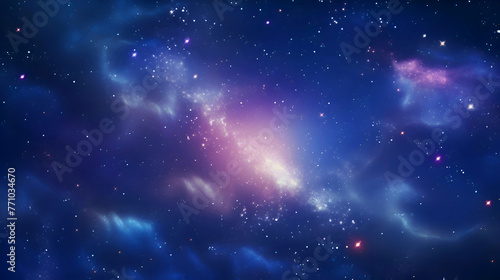 Abstract space background with nebulae and stars. 3d rendering