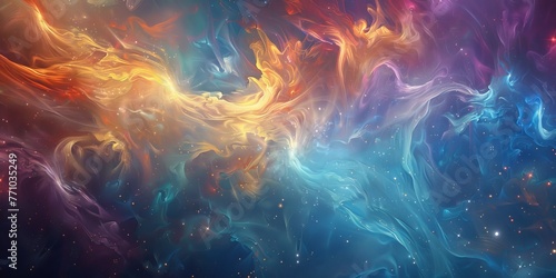 Ethereal colorful abstract background or texture