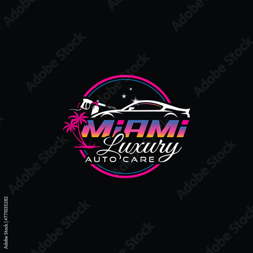 Miami auto detailing service logo