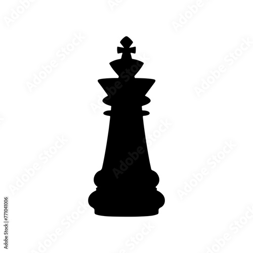 
silhoette of a king chess piece