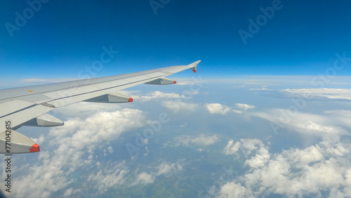 POV: Beautiful views from high above during a plane flight across the Europe