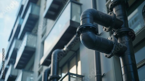 Modern building construction, such as condominiums, requires a safe and clean watering system with black manageable water pipes.