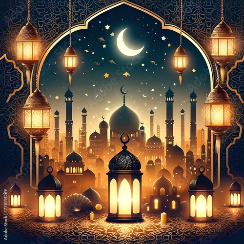 Eid Mubarak Islamic wallpaper 