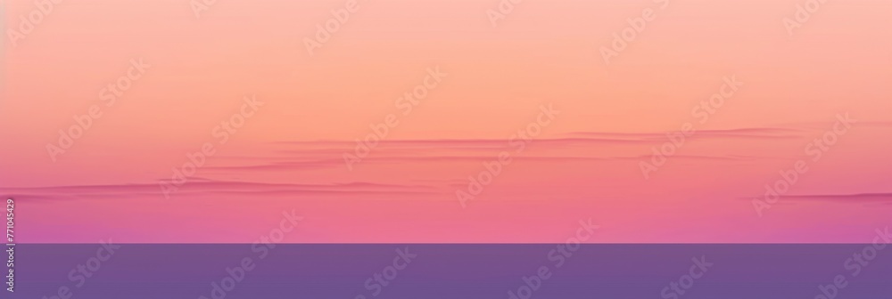 Tranquil hills bathed in a soft gradient of sunrise colors, evoking a peaceful morning, banner with copy space