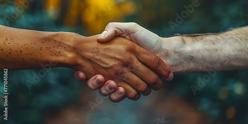 Interfaith handshake symbolizing unity religious tolerance global harmony and diversity celebration. Concept Interfaith Unity, Religious Tolerance, Global Harmony, Diversity Celebration