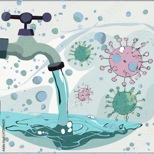 Image showing microbes in tap water