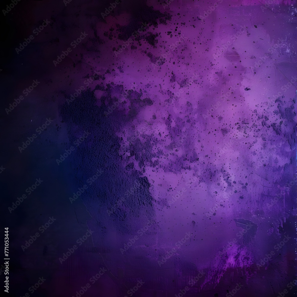 Purple, black, and blue gradient background with grainy texture, designed for poster header or banner with copy space.