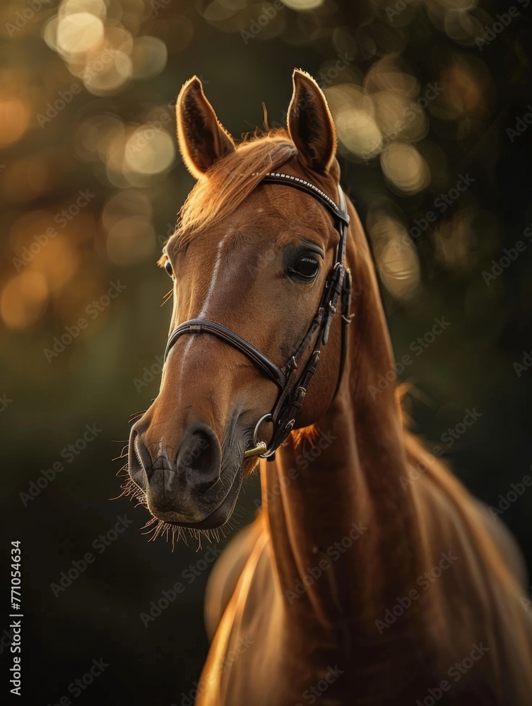 Obraz premium Beatiful horse akhal-teke turkmenistan, generated with ai