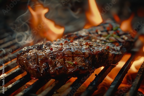 mix barbecue with vegetables 