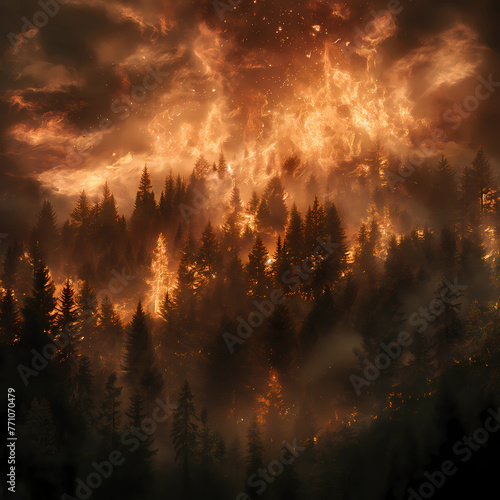 a forest fire