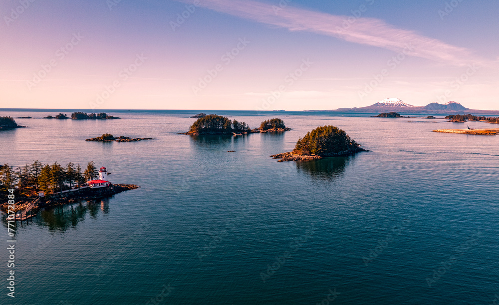 Αυτοκόλλητο Aerial Image - Landmarks of Sitka - Sitka, Alaska