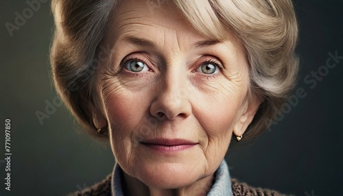 close-up of a senior woman's face © Dan Marsh